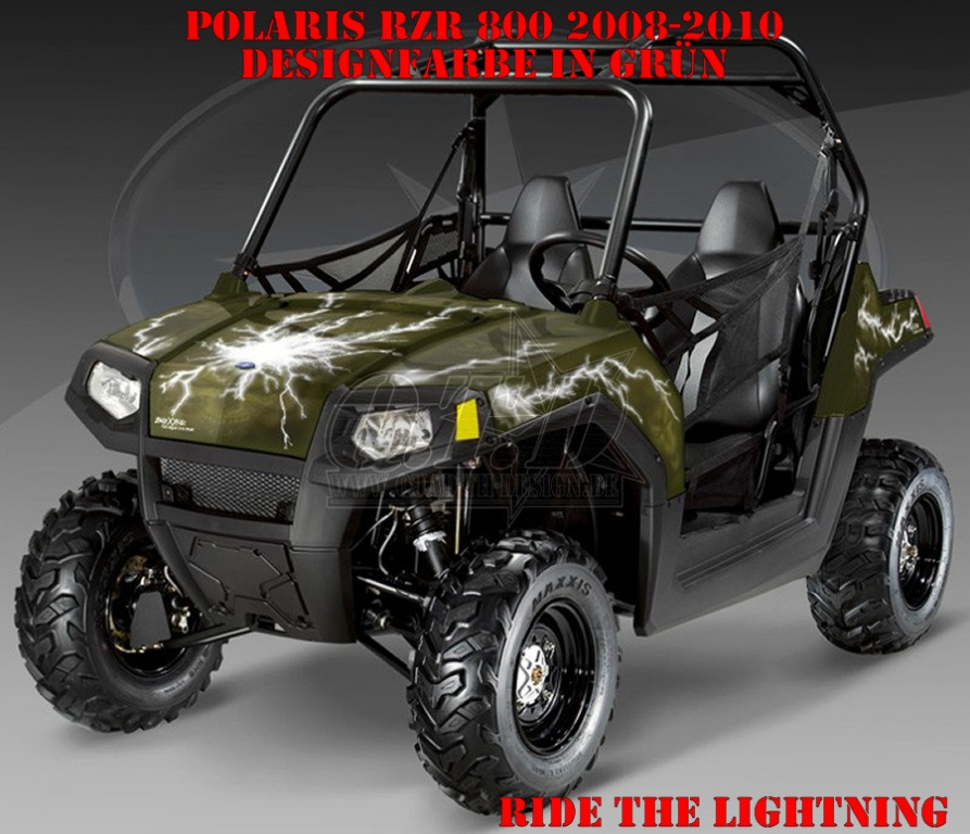 Ride the Lightning Grün für Polaris RZR 800/800 S - 2006-2010
